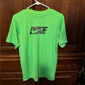 Nike swim shirt green